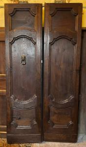 PTCI398 - Kastanienholz-Tür, Ende des 18. Jahrhunderts, Maße B 119 x H 226 cm